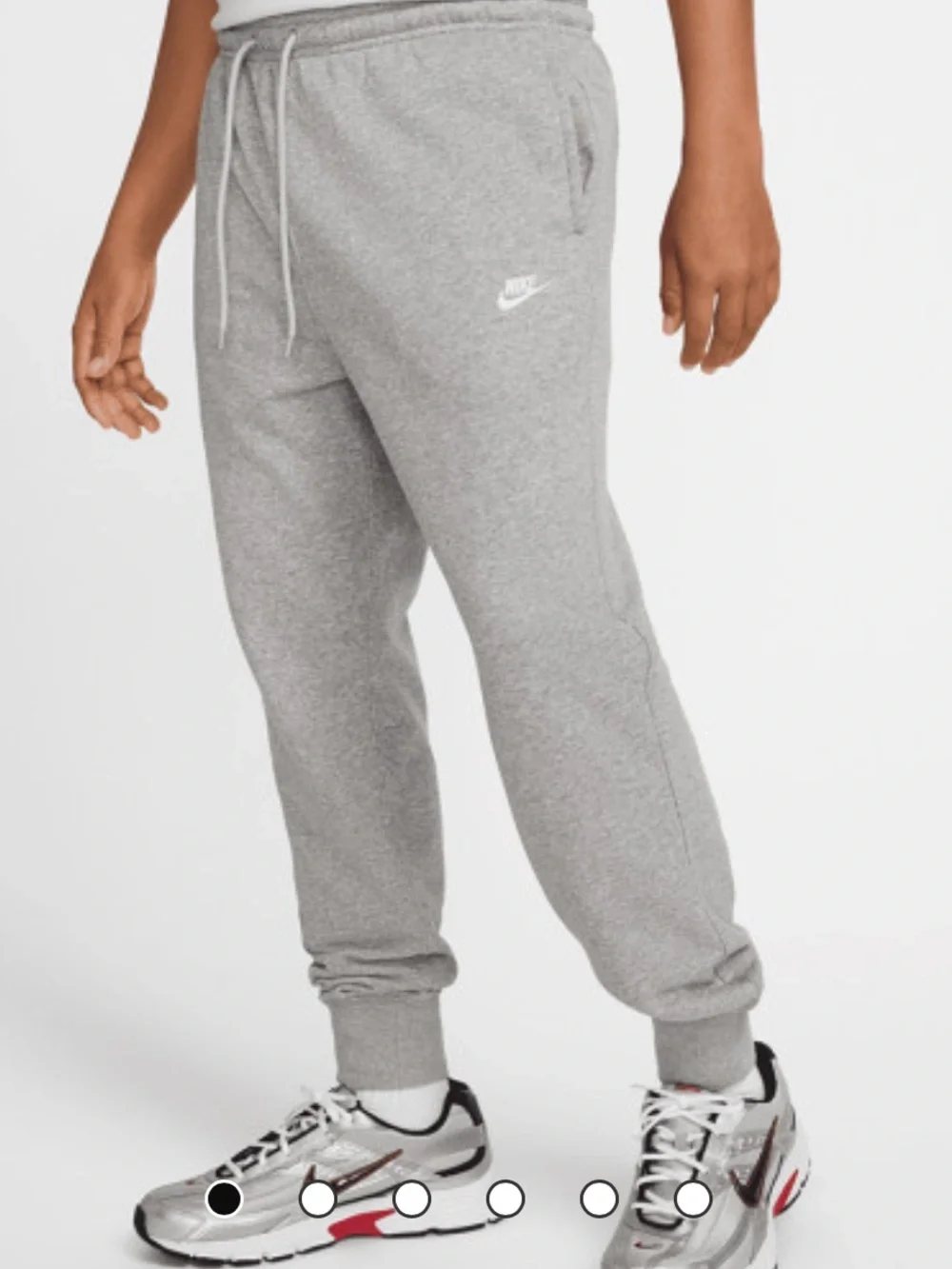 Nike Light Gray men’s Jogger Sweatpants with White Logo size XXL